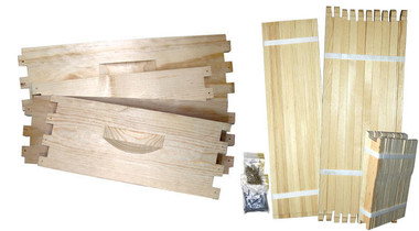 10 Frame 6 5/8" (16.83 cm) Unassembled Super Kit - Without Foundation,KD117, Mann Lake Ltd.